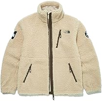 【韓国限定】 ノースフェイス 刺繍ロゴ ボア パーカー ベージュ フリース 韓国限定】 ノースフェイス 刺繍ロゴ ボア パーカー ベージュ